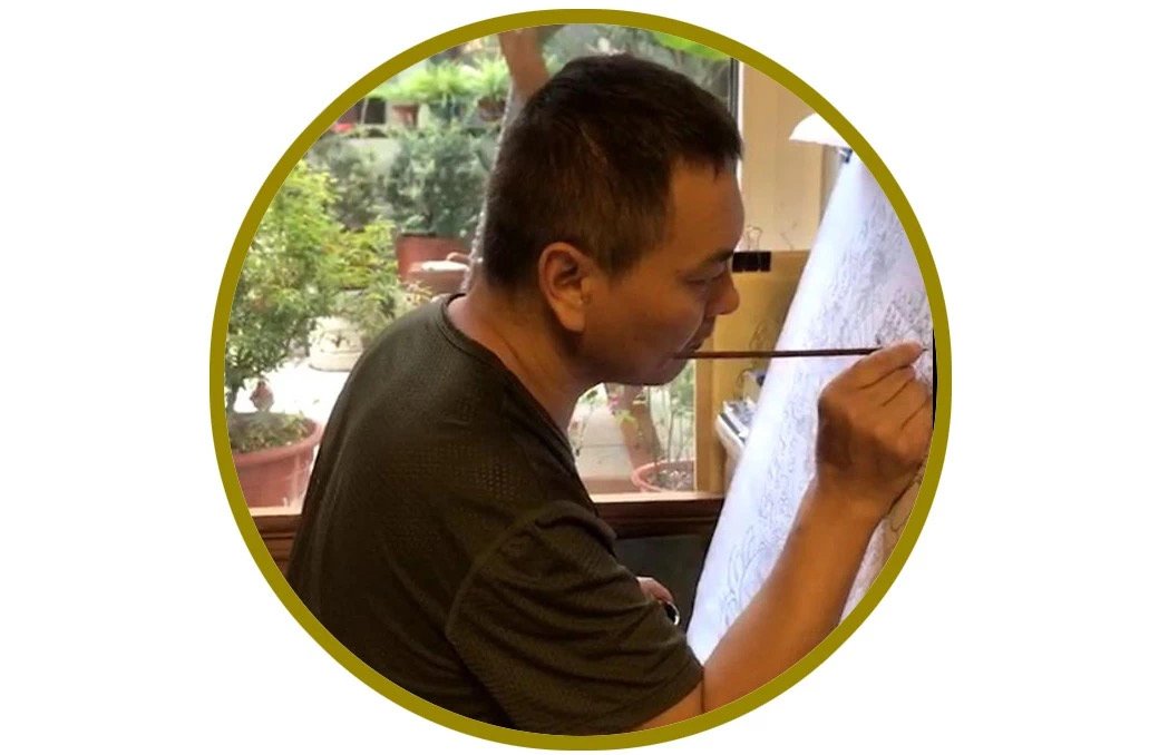 久美尖措 タンカ画師